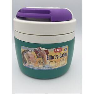 NEW Igloo Elite 1/2 Gallon Water Jug Purple Green Handle Spout K9 VTG Y2K Half